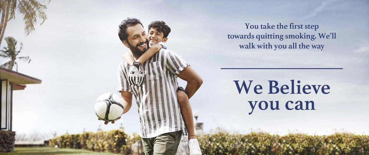Health and wellness banner for quitting smoking