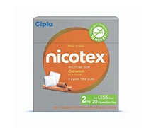 Nicotex cinnamon gum for quitting smoking