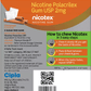 Nicotex gums, 2mg, Cinnamon - strip, 9 gums