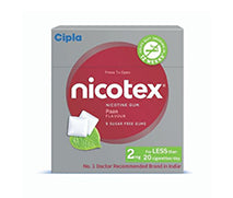 Nicotex pan gum for quitting smoking